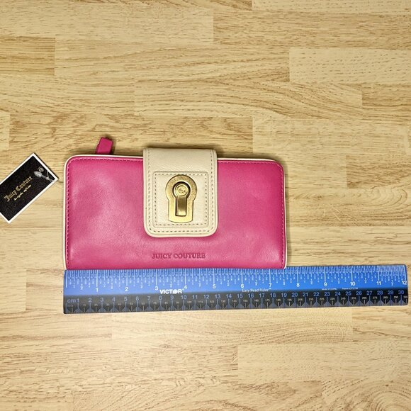 NWT Juicy Couture Pink and Cream Wallet - Picture 7 of 8